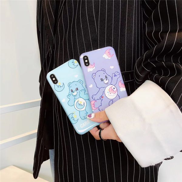 

one piece luxury phone case for iphone 6s 7 8p x xs xr fashion and cute bear designer phone case back cover