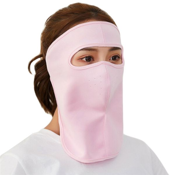 

cyling face mask driving masks anti uv riding breathable full face mouth cover anti uv breathable neck guard, Black