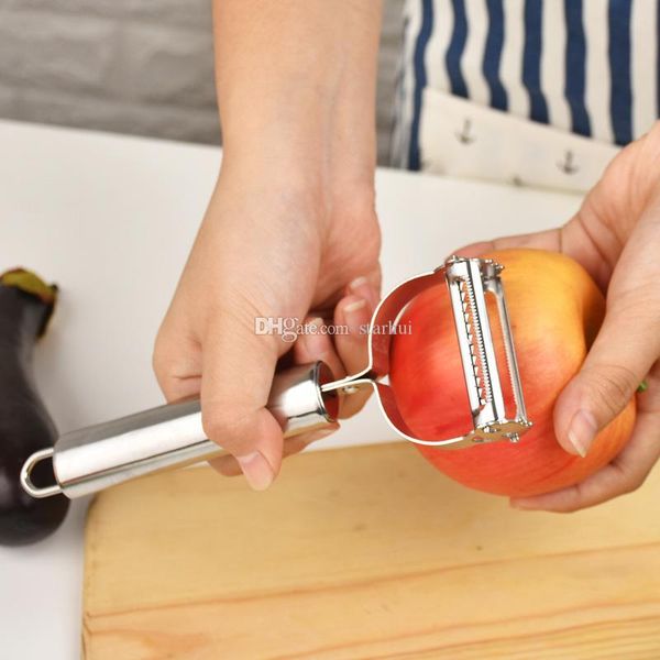 

apple peeler kitchen supply hand tool multifunction stainless steel double planing grater kitchen tools gadgets peeling dhl fwx9-1274