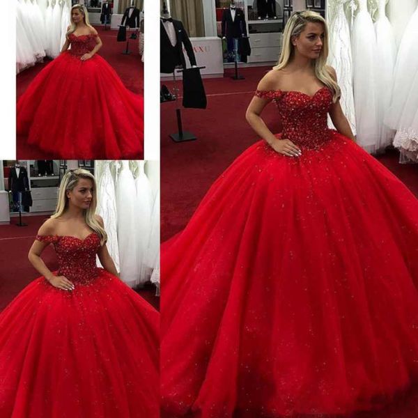 

красное бальное платье 2020 quinceanera платья с бисером кристаллы, зашнуровать сладкие 16 платьев пром вечерние платья vestidos de quincean, Blue;red