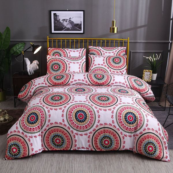 

lychee mandala printed bedding sets bohemian duvet cover sets quilt cover pillowcase brief bedclothes twin full  king size
