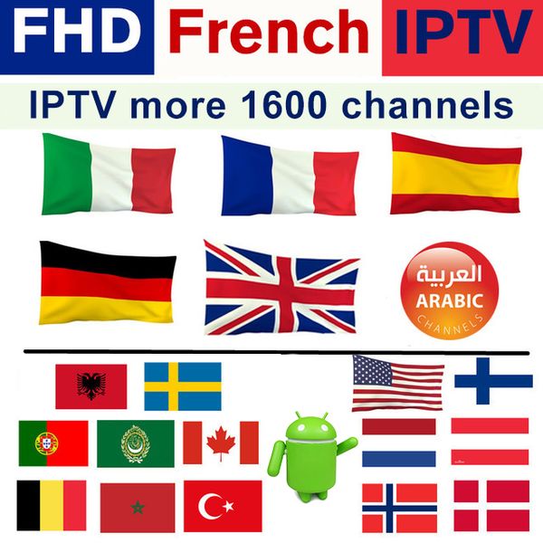 

abonnement iptv для Android TV Box 4K тысячи телеканалов Подписка на IPTV США КАНАДА Испания Франц