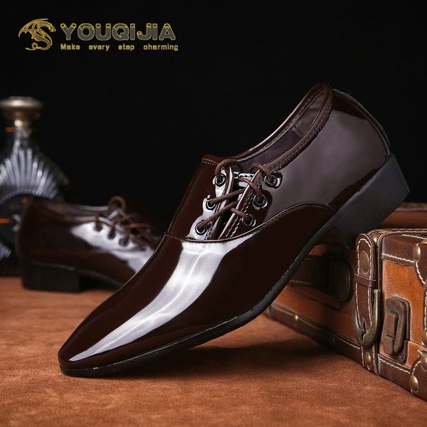 

oxford shoes for men dress shoes men formal pointed toe business wedding, Black