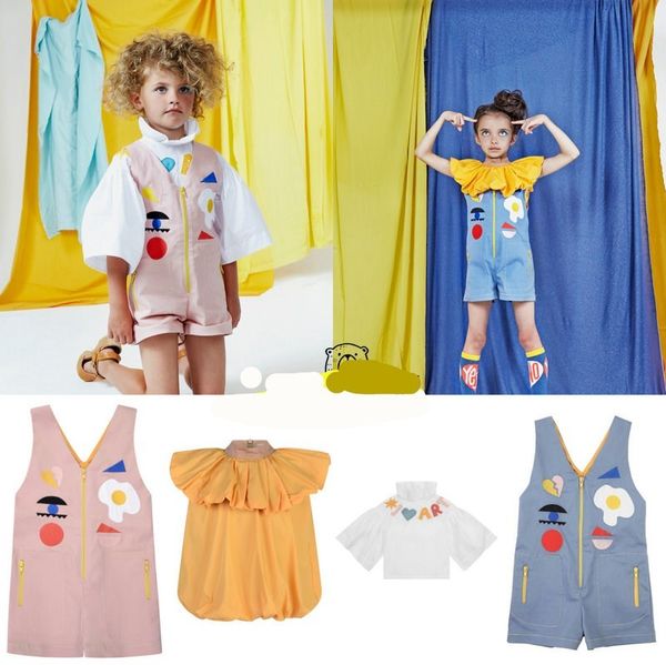

слива wolf малина рита 2019 kids комбинезон ребёнок одежда girls блузка рубашки одежды наборы kids комбинезон высокое качество, Blue