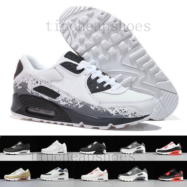 

fast shipping 2019 men shoes classic 90 men and woman shoes trainer air cushion surface casual shoes 36-45 w-i2, Black;brown