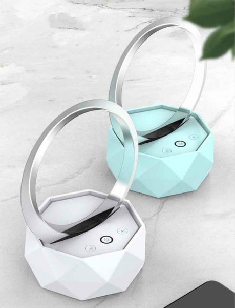 

mini night light bluetooth speaker designer wireless bluetooth speaker card subwoofer mobile music microphone 3 colors wholesale