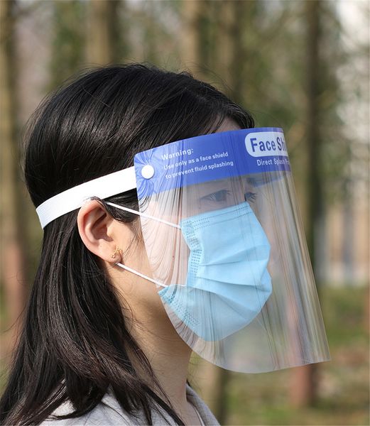 

n95 protective face shield masks pet anti-fog transparent mask anti-saliva splash anti-spitting anti-oil with comfort elastic band reusable