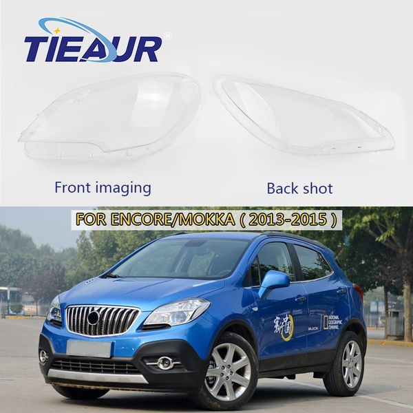

for encore headlight lens cover mokka transparent clear shell replacement 4doors car accessories headlamp shell