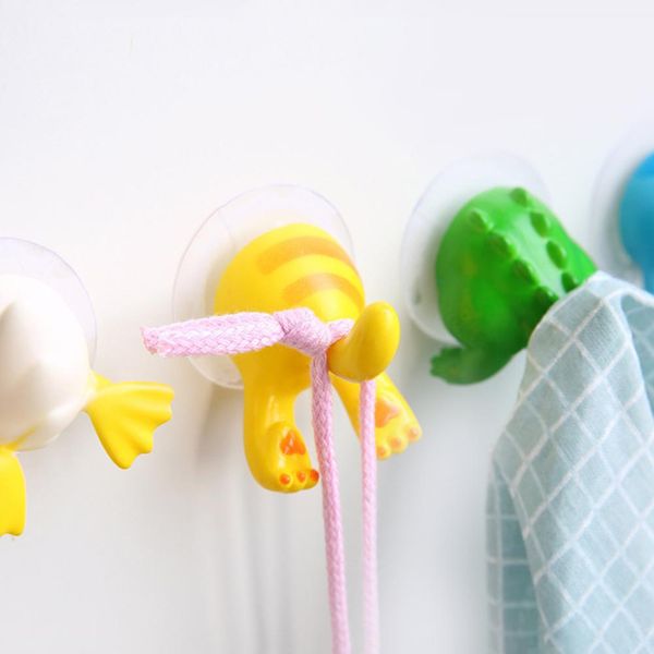 

lovely cartoon animal tail shape wall hanging hook with suction cup for kitchen bathroom