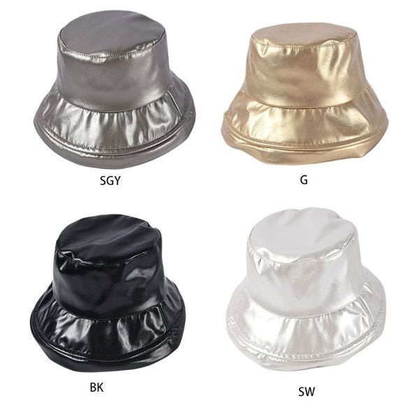 

outdoor flat packable fisherman cap winter solid color portable bucket hat
