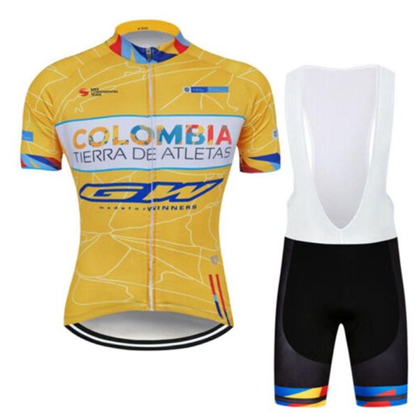 

задействуя джерси colombia команда костюм мужской летний ciclismo hombre дышащий гора комплект одежды нагрудник шорты комплект, Black;blue