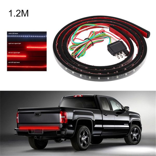 

1 pcs led strip light waterproof pickup side tail light strips bar as turn signal parking brake reverse truck tailgate d11
