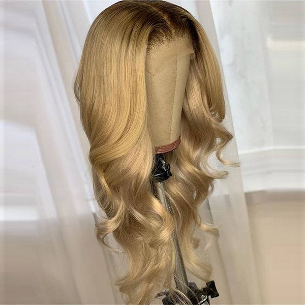 

ombre color 13x6 deep part lace front human hair wigs pre plucked hairline brazilian wave full lace wig with baby hair for women, Black
