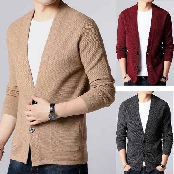 

2020 autumn winter warm cashmere wool cardigan men wool coat brand sweater men streetwear fashion sweatercoat cardigan, White;black