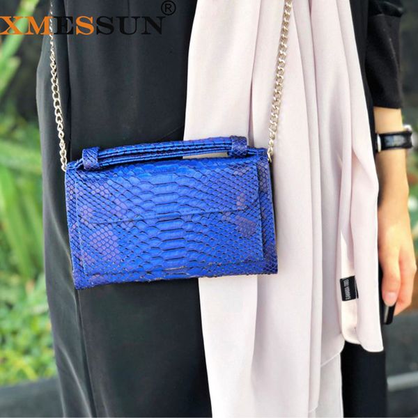 

xmessun роскошные подлинная python кожа сумки креста тела сумка плеча змеиной конструктора цепи день сцепления crossbody сумка
