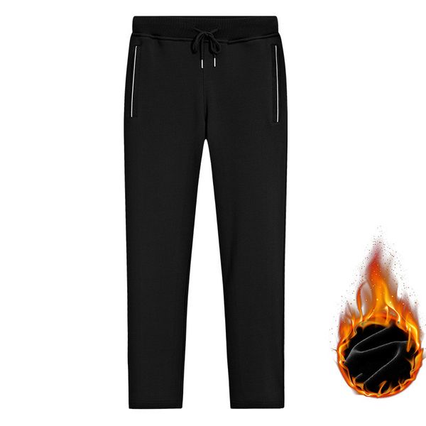 

mrmt 2019 brand autumn and winter men's long trousers velvet and thickened loose pants for male casual trouser, Black