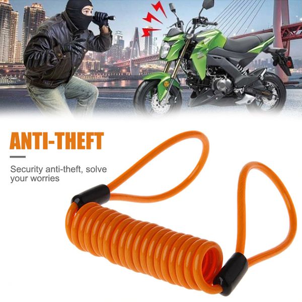

120cm steel wire motorbike bike lock rope universal luggage anti-theft rope portable security motorcycle lock stretch