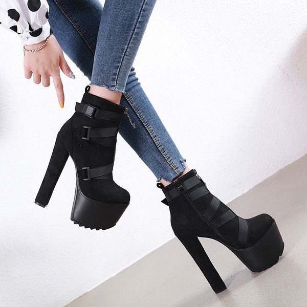 

skinny 2019 black bandage super high with with 16cm high boots latest fashion boots
