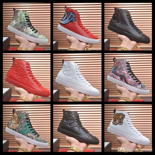 

19sw qualitys spikes high red bottom studded sneakers shoes women men luxury designers flat casual red sole autumn winter casual yyyy6, Black