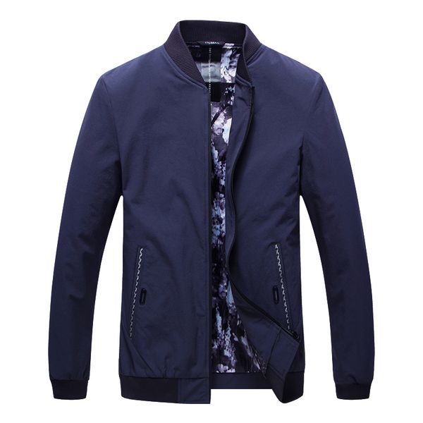 

gentleman high-grad fashion jacket classic style business casual rib sleeve youth men stand collar mens coat autumn, Black;brown