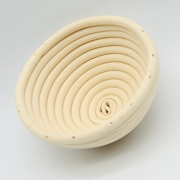 

useful handwork round banneton rattan bread proving dough rising brotform basket