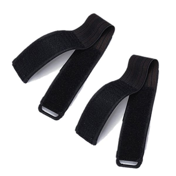 

2x bike bicycle hi viz reflective bands trousers pant clips strap bind ankle safety - black, Blue;black