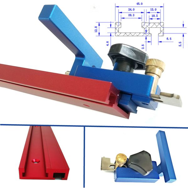 

45 model aluminium alloy miter track st-tracks and slot miter track jig fixture woodworking diy tools for router table