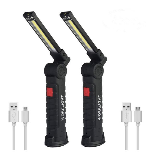 

zhishunjia usb зарядка лампа cob портативный фонарик магнитная лампа 2 шт