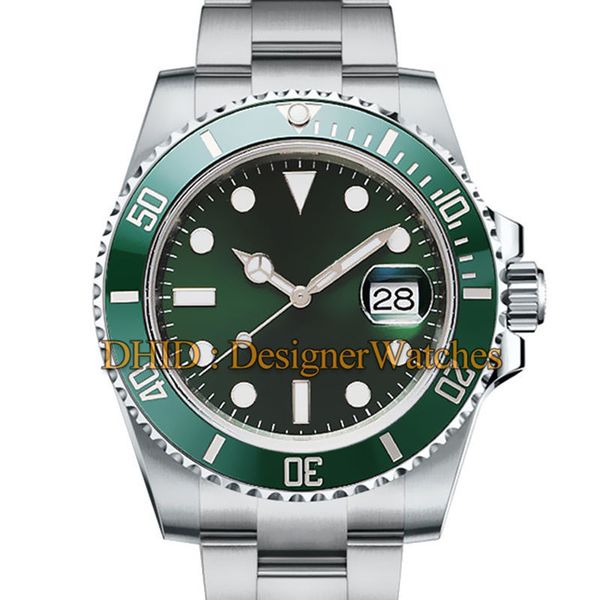 

дизайнерские часы glide lock clasp band мужские новые автоматические часы зеленые часы 116610lv часы orologio automatico часы orologi da uom, Slivery;brown