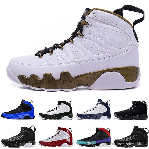 

new black yellow 9 9s mens basketball shoes anthracite the spirit bred unc black white men athletics sports sneakers us 7-13