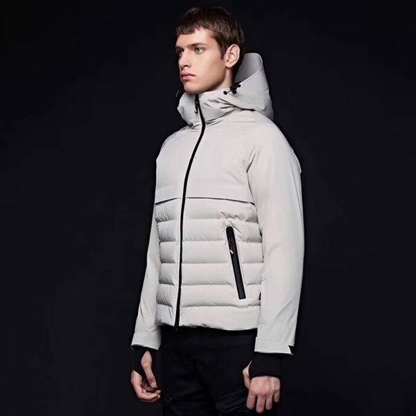 

19aw warm down jackets hooded jacket winter windproof lightweight outerwear simplicity couple down hoodies pockets zippers hfhlyrf010, Black