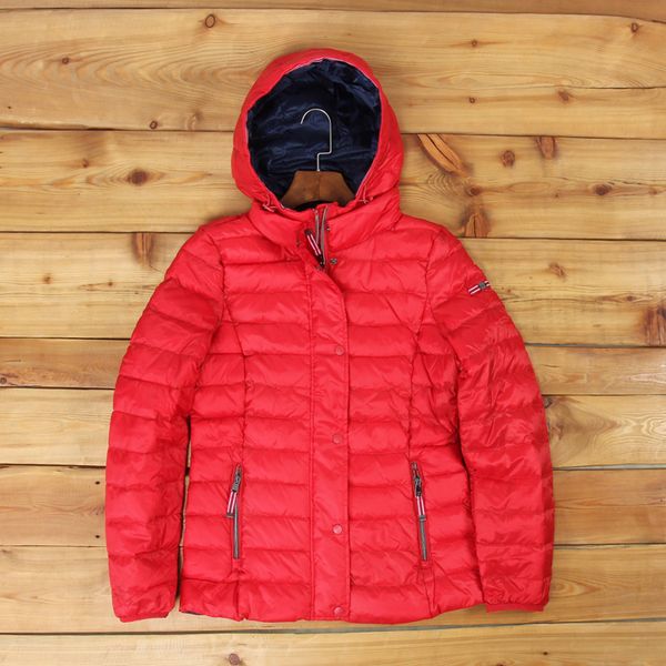 

2020 new winter female light weight hooded down jacket white duck down red women winter jacket coat parka puffer monclair jas, Black