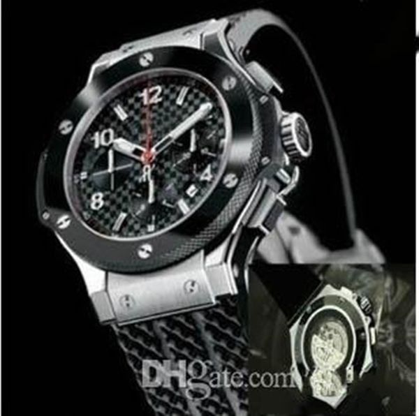 

european and american selling men's classic automatic mechanical rubber watch with fashionable men's watch, Slivery;brown