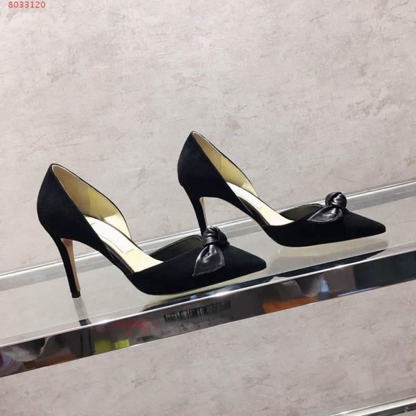

new women high-end custom sequins bows dress shoes high-end atmosphere classic temperament elegant style heels size 35-42, Black