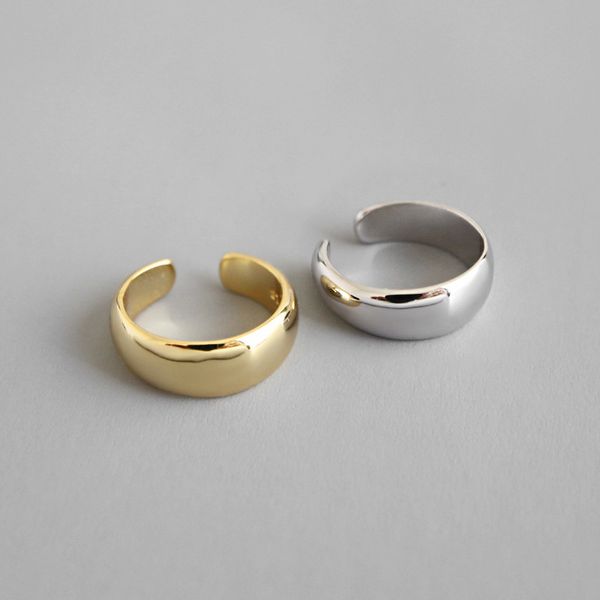 

personalized 925 sterling silver jewelry korean brand hand-made designer silver minimalist ear cuff, non pierced earrings