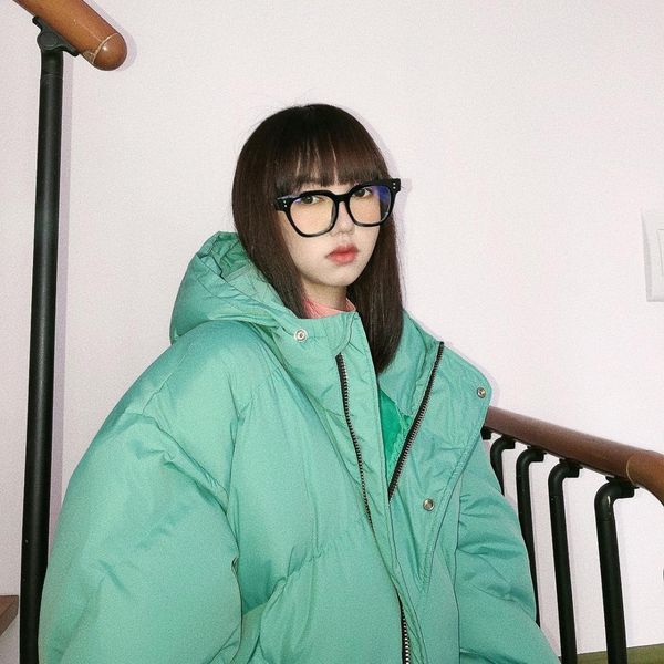 

jasmine solid color hooded cotton padded korean loose 2019 new winter coat female parkas coats, Black