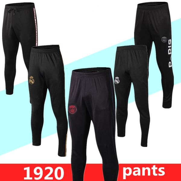 

paris long pants 2019 2020 ajax jordam aj soccer pants real madrid mbappe chandal futbol air jogging marseille soccer trousers, Black;red