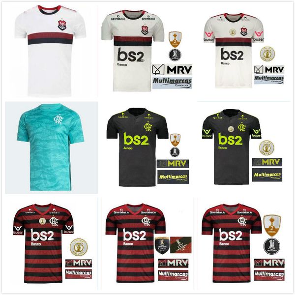 

19 20 flamengo soccer jerseys 2019 2020 camisetas de fútbol flemish guerrero diego rafinha gerson gabriel b pink football man woman shirt, Black;yellow
