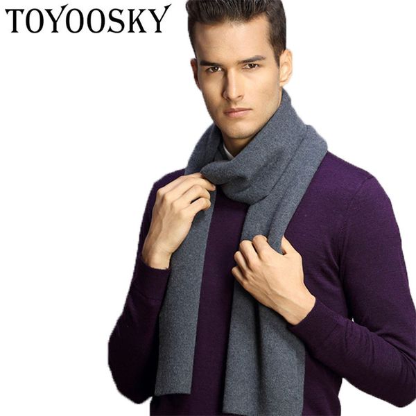 

toyoosky 2017 new fashion men scarf solid men autumn winter scarf wool, Blue;gray