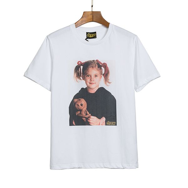 

drew house ss20 новое прибытие высочайшее качество brand дизайнерская одежда мужские футболки печать тройники с коротким рукавом s-xl 008, White;black