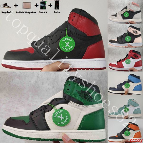 

with stock x pine green banned chicago 1 travis scotts 1s mens basketball shoes fearless unc blue shadow designer sneakers