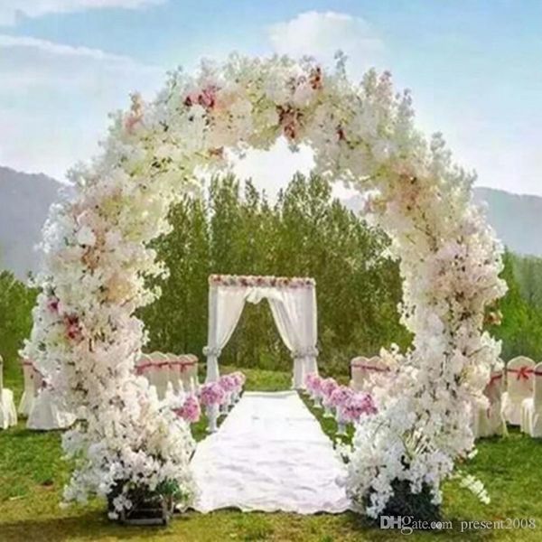 

1 метр long искусственное моделирование cherry blossom букет свадебные украшения арк garland home decor для бесплатная доставка