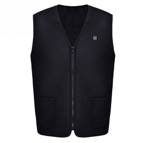 

outdoor riding skiing fishing usb charging electric heated vest warm electric heated clothing vest keep warm accessories xxl, Gray;blue