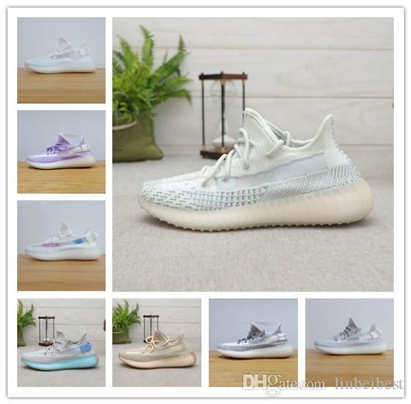 

2019 new arrival v2 kanye west hyperspace clay static running shoes men women cream yellow purple white beluga 2.0 sport sneakers 5-11