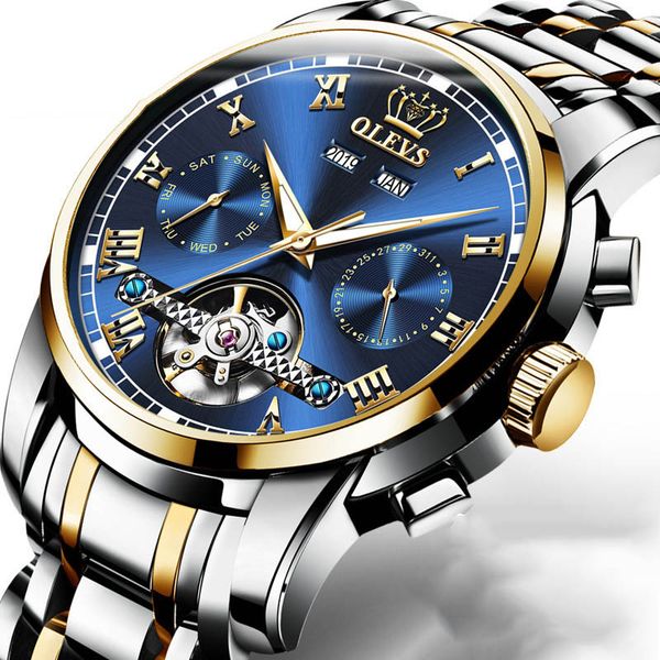 

мужские механические из нержавеющей стали автоматическое движение 41мм часы luxury business self-ветер мастер jubilee наручные часы 6607, Slivery;brown