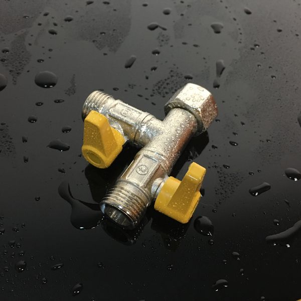 

thick aggravate copper three-way valve side convertible tee valve water tank toilet angle valve washing machine spray gun
