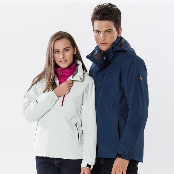 

men's down linning thermal jackets outdoors hiking travel mountain climbing leisure trekking jacket coat manteau de camping, Blue;black