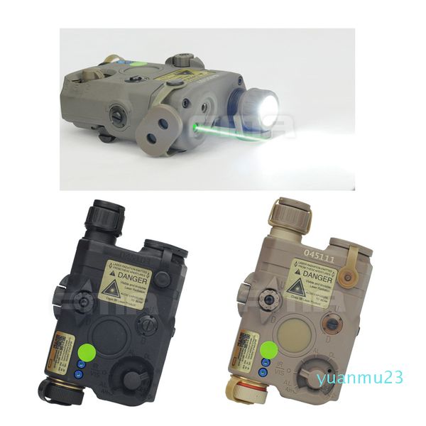 Wholesale-FMA-0073 PEQ LA5 Upgrade-Version LED weißes Licht + grüner Laser mit IR-Linsen BK/DE/FG Helmlicht