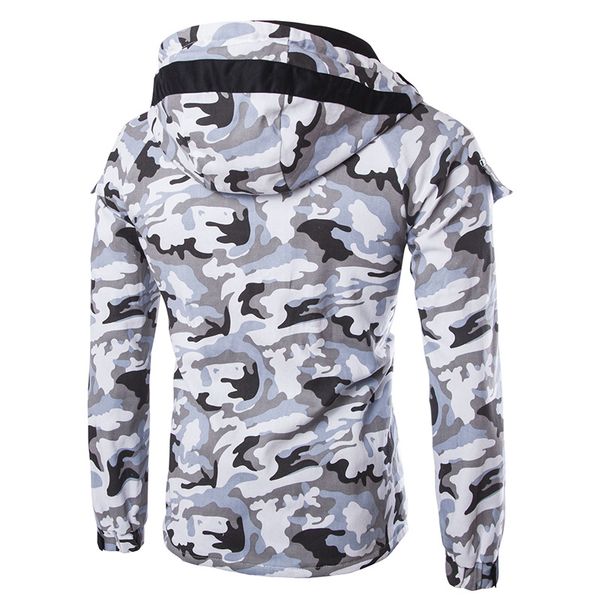 

standard code] european selling cotton coat autumn and winter new style camouflage women men hooded cotton-padded, Black