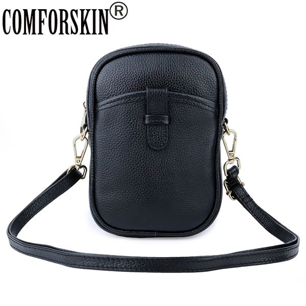 

comforskin designer 100% cowhide leather preppy style mobile phone bag ladies messenger bag 2020 bolsas feminina